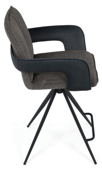 Barová židle otočná 180° AUB-F1146 GREY2 šedá