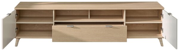 KOMODA POD TELEVIZI, barvy dubu, kašmírová, 210/56/44 cm Stylife - TV stolky & komody pod TV