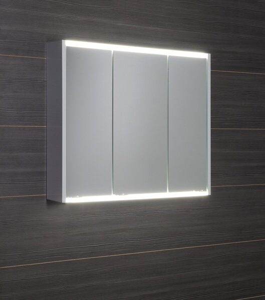 Sapho Sapho, BATU zrcadlová galerka 80x71x15 cm, 2x LED osvětlení, bílá, 1141131