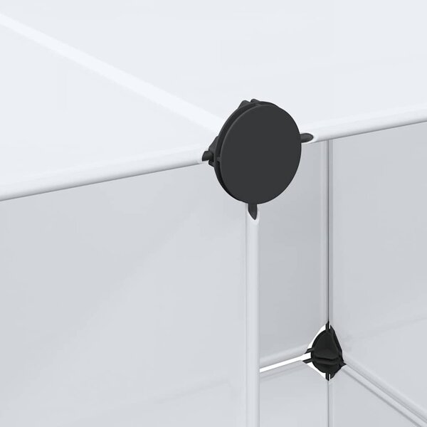 Modulární skříň s 9 přihrádkami 109x36,5x143 cm bílá 240498