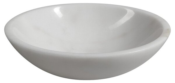 Sapho Sapho, BLOK kamenné umyvadlo průměr 40cm, bílý mramor, leštěný, 2401-34