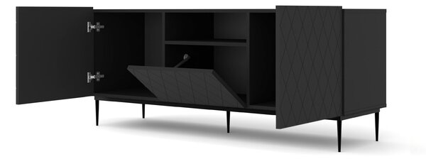 TV stolek/skříňka Dintanna 145 (černá + černá)