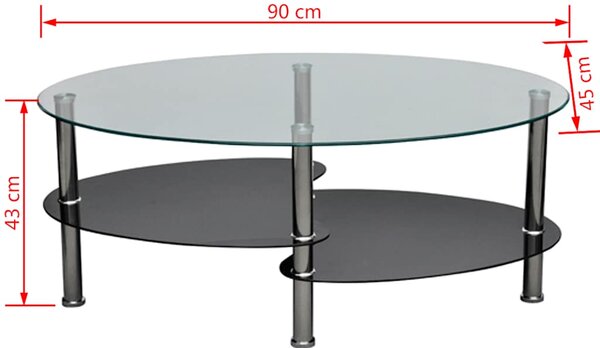 Konferenční stolek s exkluzivním tříúrovňovým designem, černý 240509
