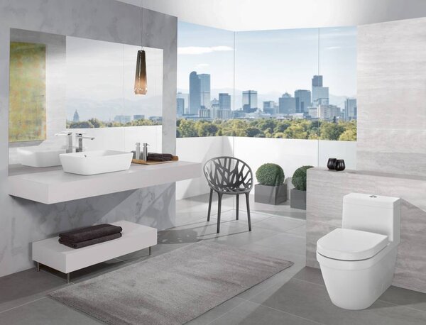 Villeroy & Boch Architectura - Umyvadlová mísa 600x405 mm, s přepadem, alpská bílá CeramicPlus 5A2760R1