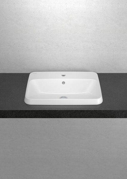 Villeroy & Boch Architectura umyvadlo 60x45 cm obdélníkový zápustný bílá lesk 5A6760R1