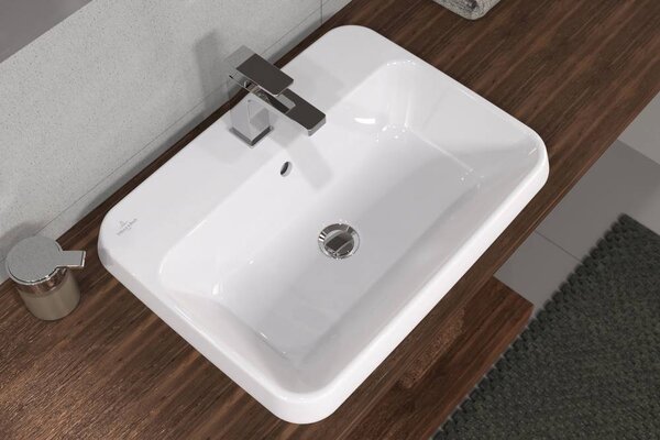 Villeroy & Boch Architectura umyvadlo 60x45 cm obdélníkový zápustný bílá lesk 5A6760R1