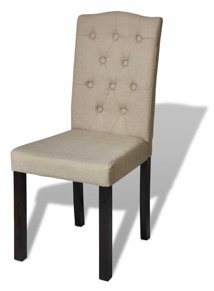 Jídelní židle 4 ks velbloudí textil 240558