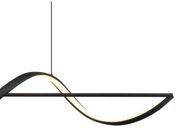 GLOBO 67207-24 VIOLINO závěsné svítidlo LED 24W/1000lm 3000K černá, opal