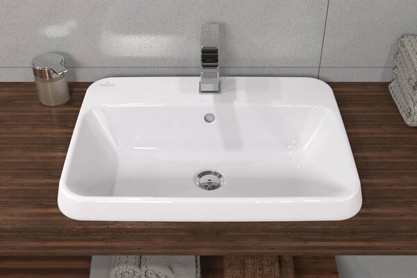 Villeroy & Boch Architectura umyvadlo 60x45 cm obdélníkový zápustný bílá lesk 5A6760R1
