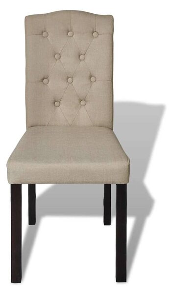 Jídelní židle 2 ks velbloudí textil 240557