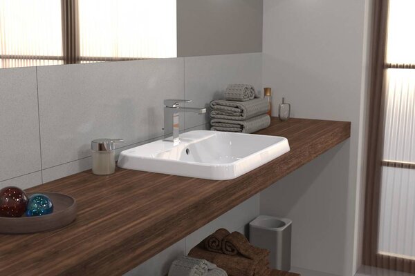 Villeroy & Boch Architectura umyvadlo 60x45 cm obdélníkový zápustný bílá lesk 5A6760R1
