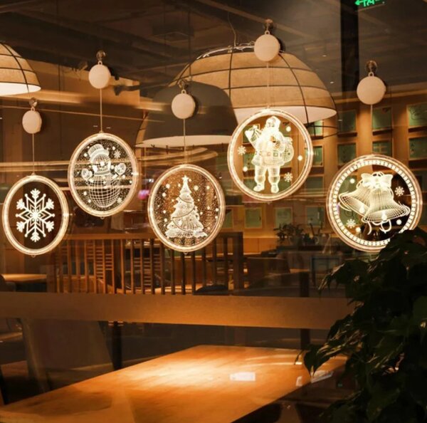 Sváteční LED dekorace - 311382A zvonek