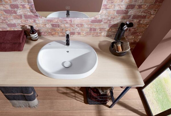 Villeroy & Boch Architectura umyvadlo 60x45 cm oválné zápustný bílá lesk 5A666001
