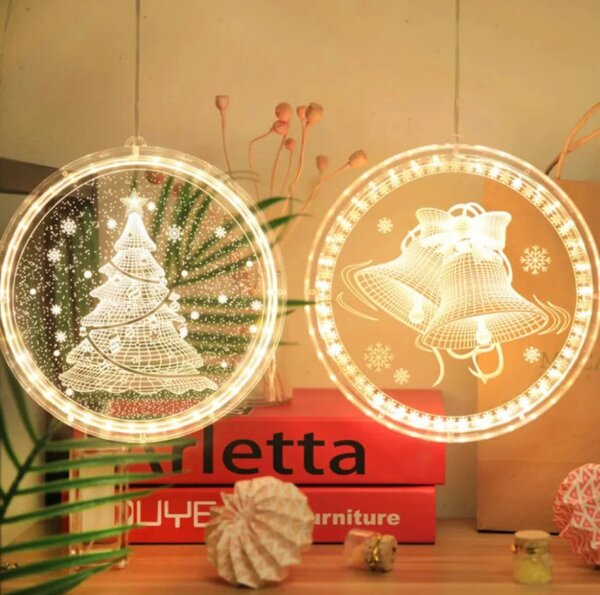 Sváteční LED dekorace - 311382A zvonek