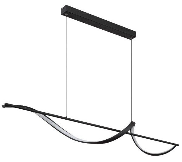 GLOBO 67207-24 VIOLINO závěsné svítidlo LED 24W/1000lm 3000K černá, opal