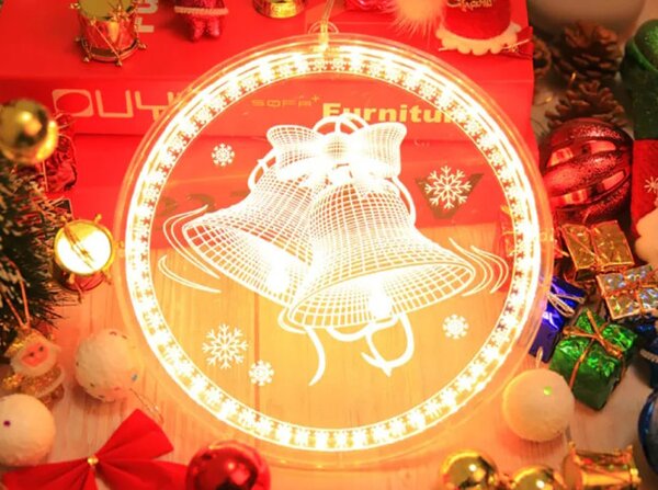 Sváteční LED dekorace - 311382A zvonek