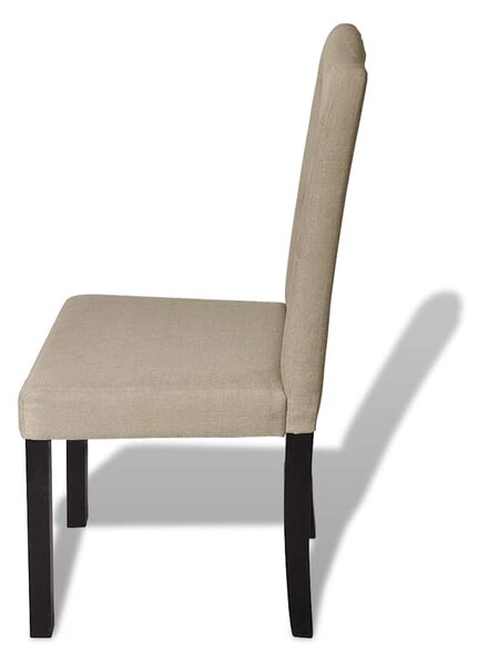 Jídelní židle 4 ks velbloudí textil 240558