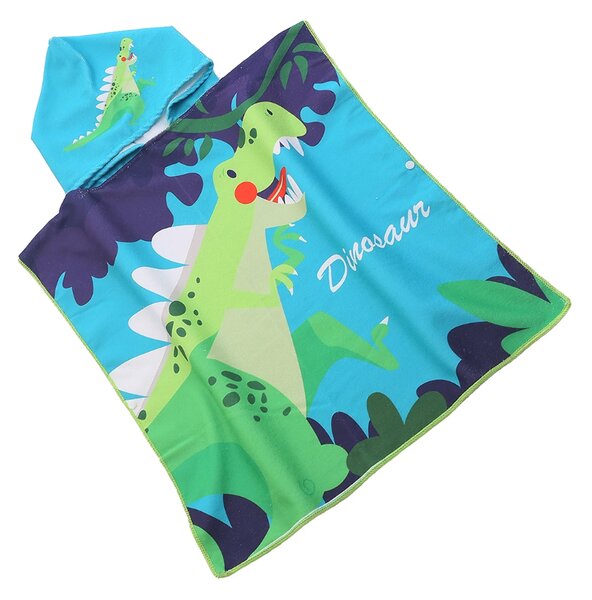 Dětské pončo DINOSAUR barevné Rozměr: 60 x 120 cm