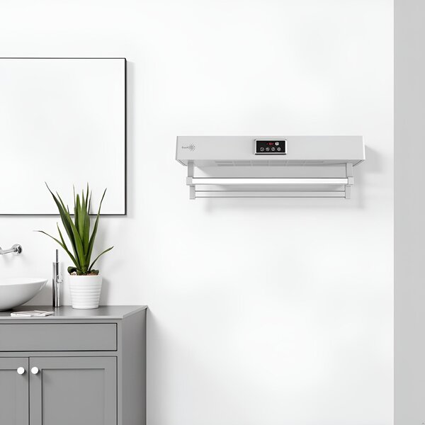 Sušák ručníků s UV sterilizátorem ElectricSun Standard White, 450 W, do koupelny nebo kuchyně, nástěnný, 60 cm