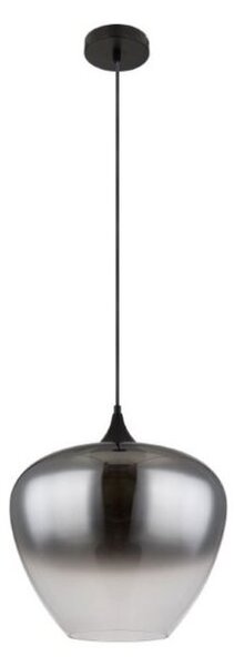 GLOBO 15548H2 MAXY závěsné svítidlo D400mm 1xE27 černá matná, kouřová