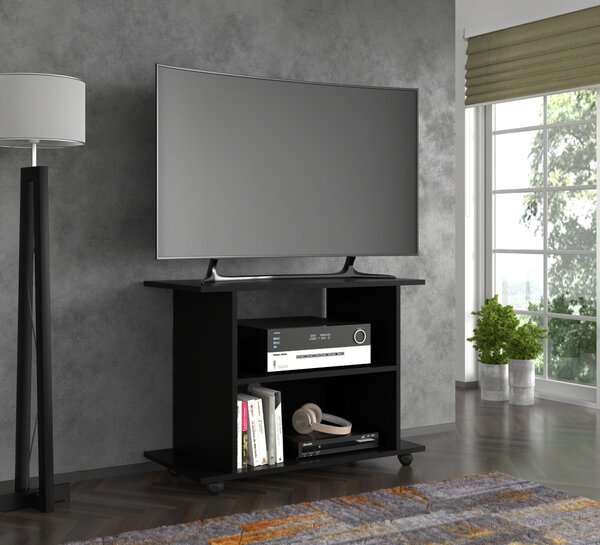 TV stolek/skříňka Yoga (černá). Akce -15%