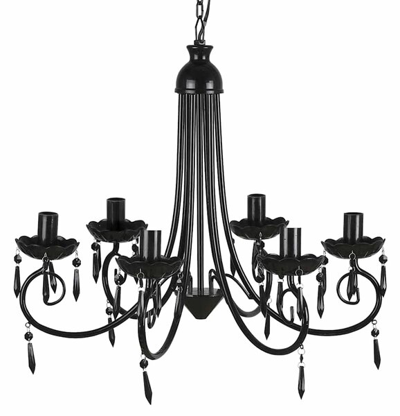 Elegantní, křišťálový lustr na šest žárovek 240689