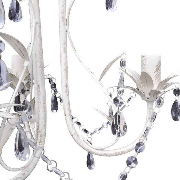 Elegantní, křišťálový lustr bílý 240686