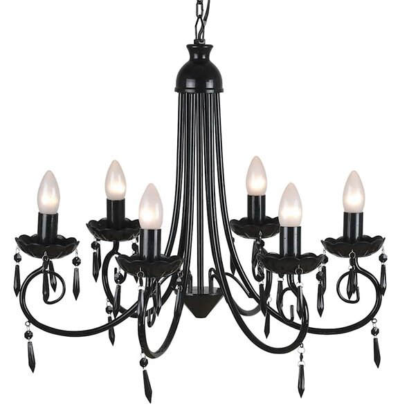 Elegantní, křišťálový lustr na šest žárovek 240689