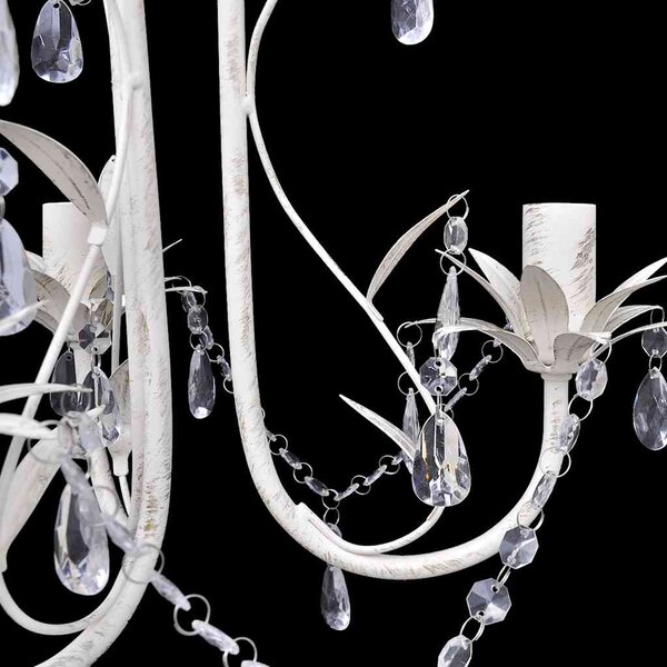 Elegantní, křišťálový lustr bílý 240686
