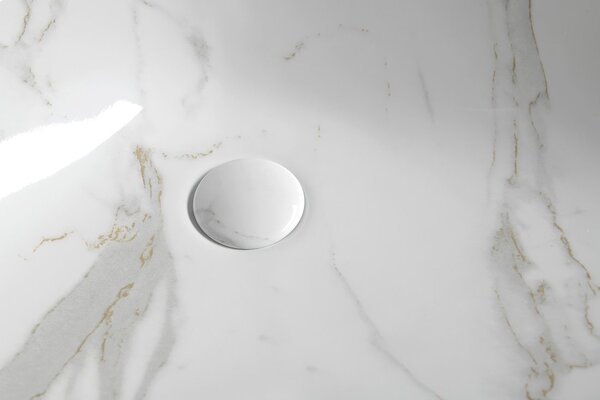 Sapho Sapho, DALMA keramické umyvadlo na desku 58,5x39 cm, carrara, MM217