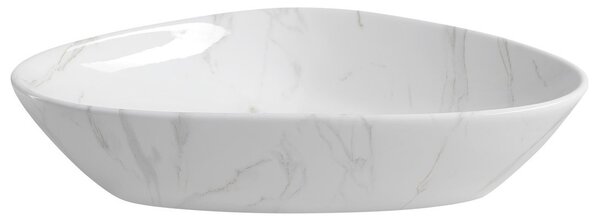 Sapho Sapho, DALMA keramické umyvadlo na desku 58,5x39 cm, carrara, MM217