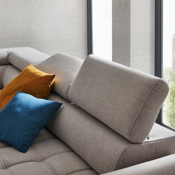 SEDACÍ SOUPRAVA, textil, barvy stříbra Welnova - Sedací soupravy