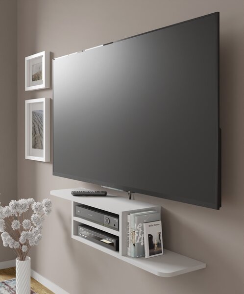 TV stolek/skříňka Decal (bílá). Akce -19%