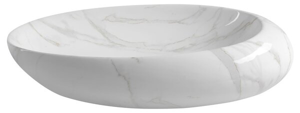Sapho Sapho, DALMA keramické umyvadlo 68x16,5x44 cm, carrara, MM317