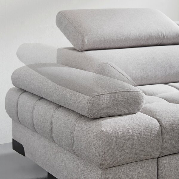SEDACÍ SOUPRAVA, textil, barvy stříbra Welnova - Sedací soupravy
