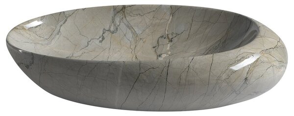 Sapho Sapho, DALMA keramické umyvadlo 68x16,5x44 cm, grigio, MM313