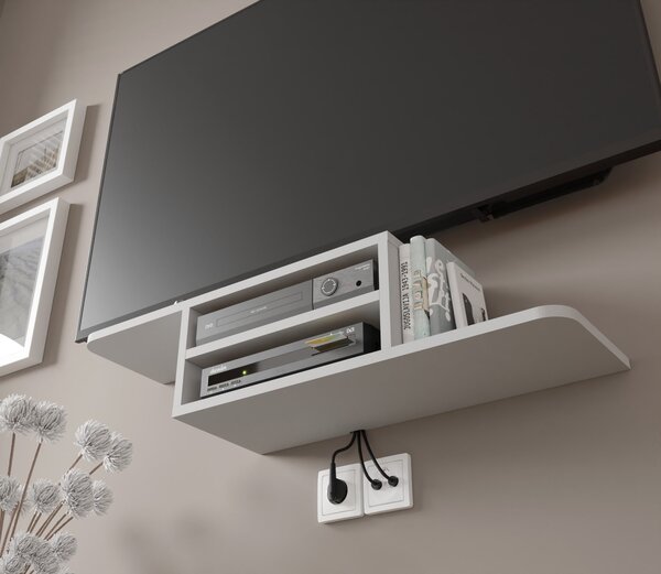 TV stolek/skříňka Decal (bílá). Akce -19%
