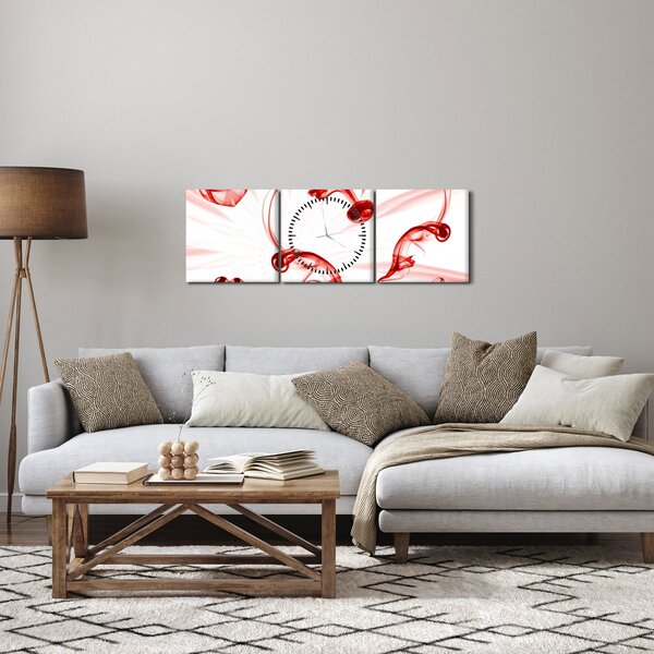 Oraz srdce z kouře (s hodinami) (90x30 cm)