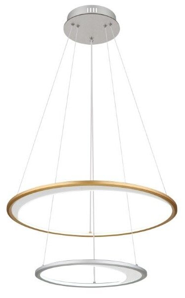 GLOBO 67333-44H UMBRA závěsné svítidlo D617mm LED 40W/2127lm 2700-6500K stříbrná, zlatá, bílá, dálkový ovladač