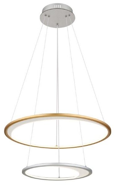 GLOBO 67333-44H UMBRA závěsné svítidlo D617mm LED 40W/2127lm 2700-6500K stříbrná, zlatá, bílá, dálkový ovladač