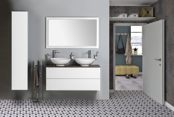 Sapho Sapho, Deska Rockstone 1190x12x440mm, bílá matná, DTR119-0101