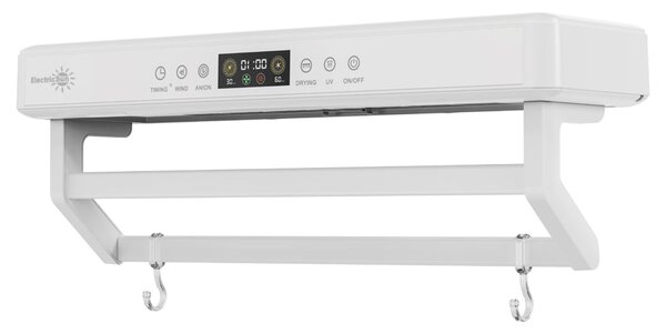 Sušák ručníků s UV sterilizátorem ElectricSun PREMIUM White, 450 W, do koupelny nebo kuchyně, nástěnný, 60 cm