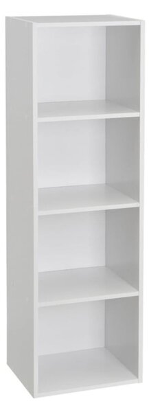 Bílá knihovna 30x106x24 cm Cube – Casa Selección