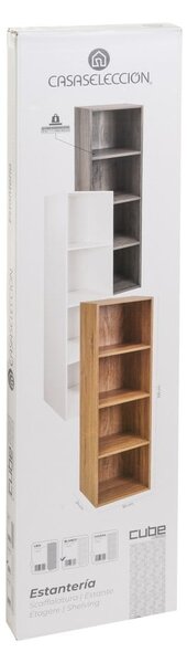 Bílá knihovna 30x106x24 cm Cube – Casa Selección