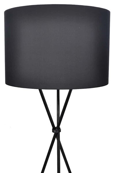 Stojací lampa s vysokým stojanem černá 240901