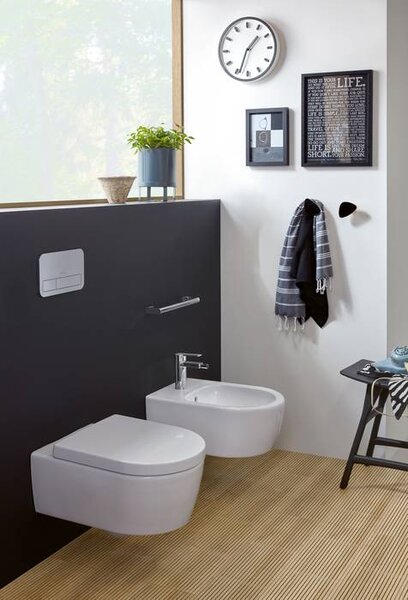 Villeroy & Boch Avento - Závěsný bidet 370x530 mm, alpská bílá 54050001