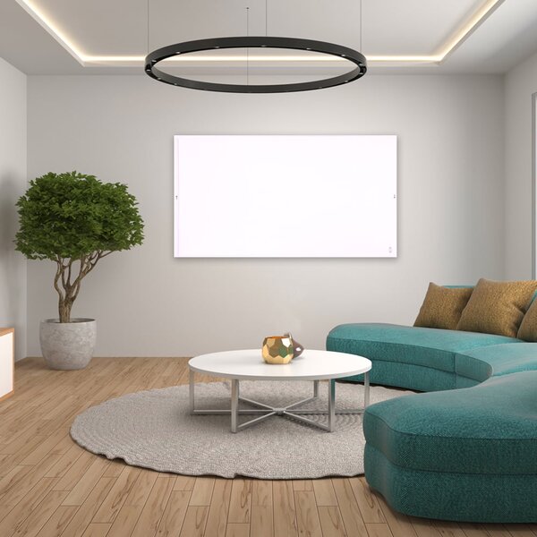 Infračervený topný panel ElectricSun 720W bílý, elektrický ohřívač s termostatem, pro montáž na stěnu a strop, 120x62cm