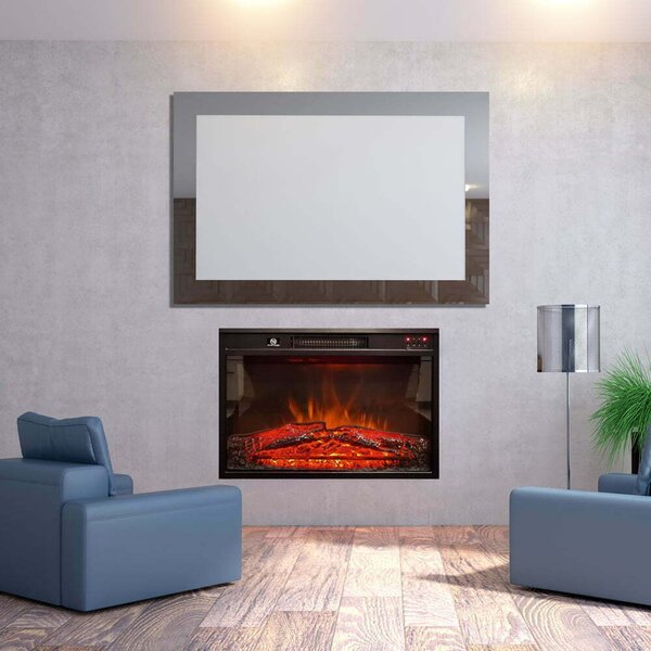 Elektrická krbová vložka, ElectricSun 23″, se zvukem, 3 barev plamene, s topení, s aplikací, Š59xV44cm