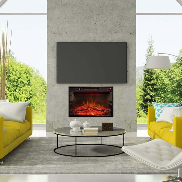 Elektrická krbová vložka, ElectricSun 23″, se zvukem, 3 barev plamene, s topení, s aplikací, Š59xV44cm