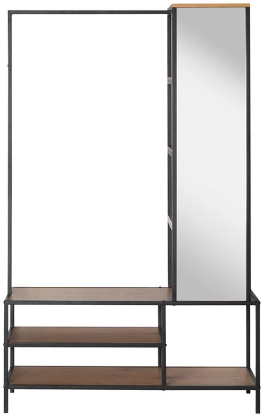 PŘEDSÍŇOVÁ STĚNA, přírodní barvy, černá, 110/177/40 cm MID.YOU - Online Only šatny & botníky, Online Only